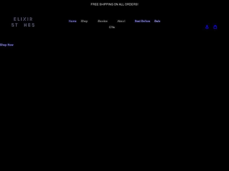 elixirstones.com shopify website screenshot