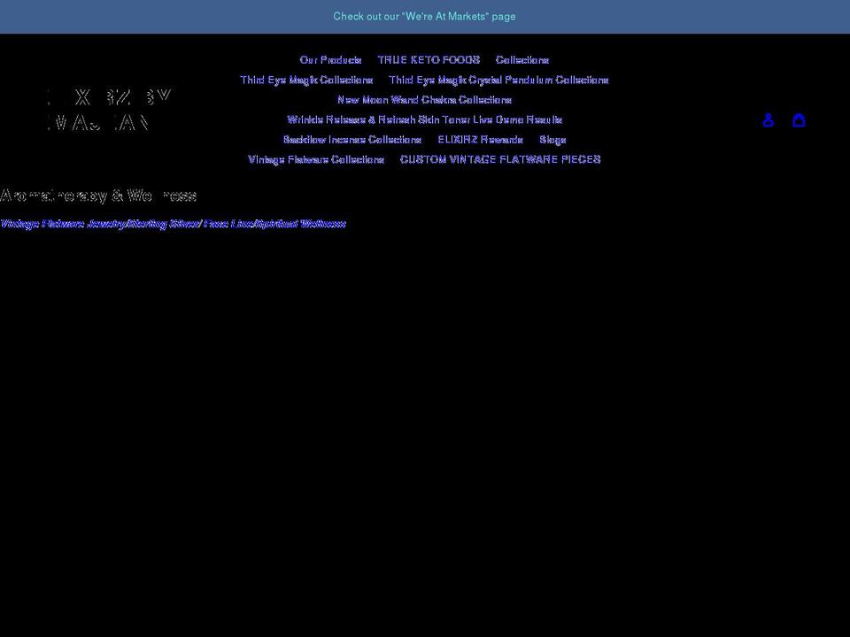 elixirzbyemajean.com shopify website screenshot