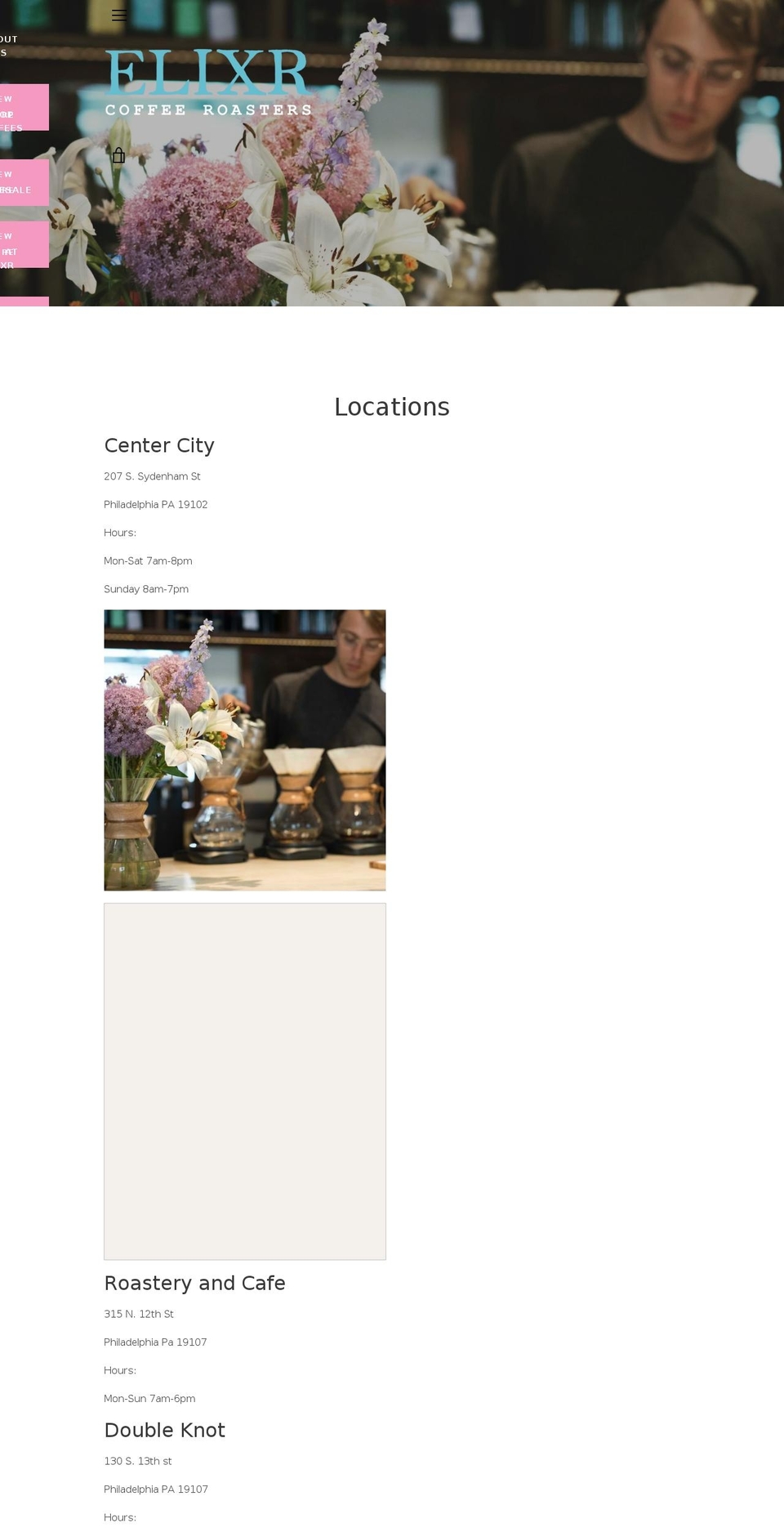 Narrative -- WH Shopify theme site example elixrcoffee.com