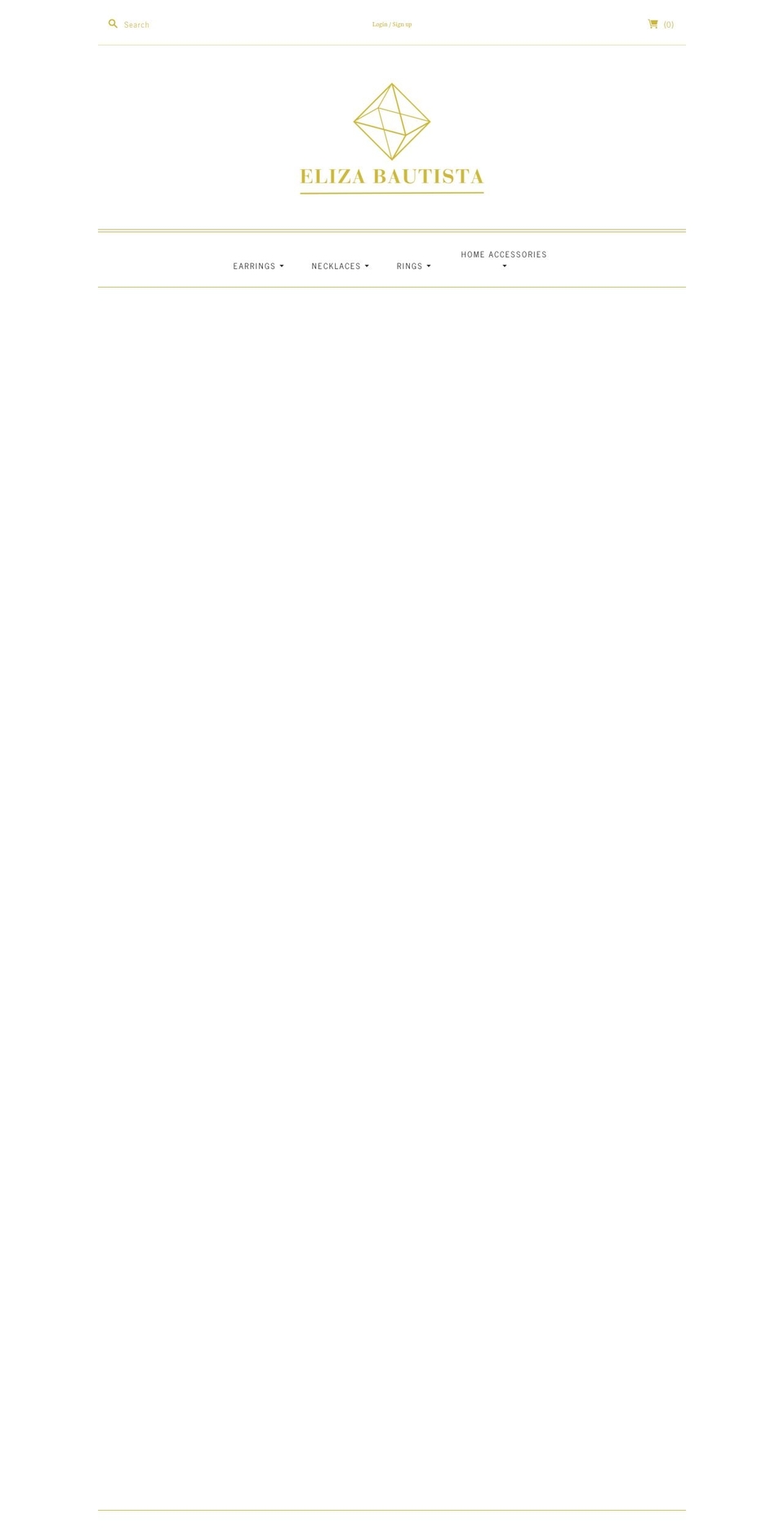 elizabautista.com — Shopify storefront screenshot