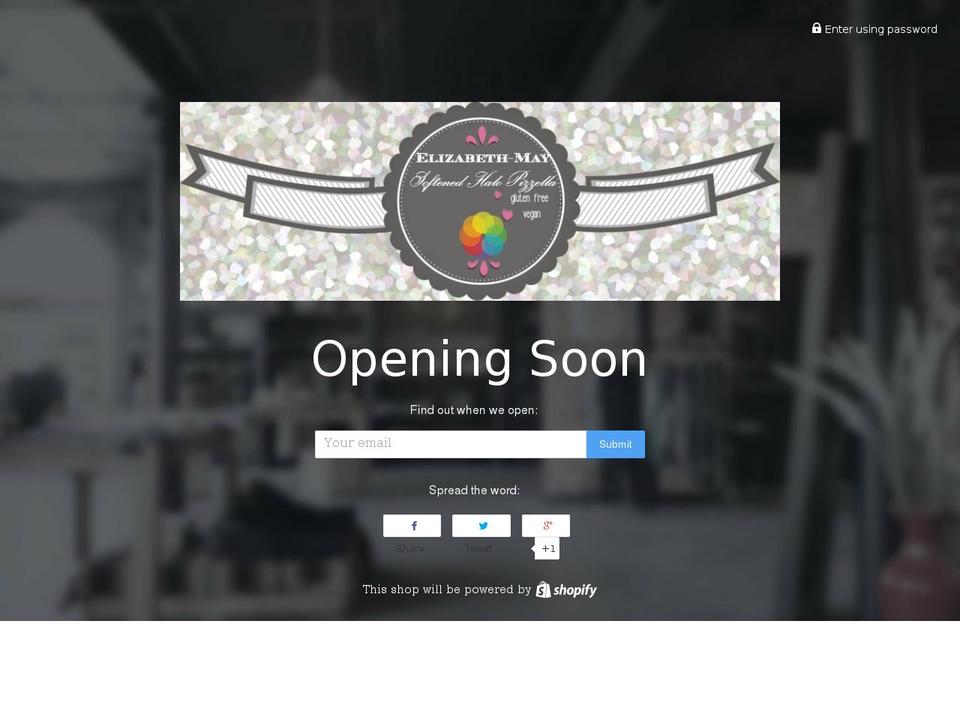 elizabeth-may.com — Shopify storefront screenshot