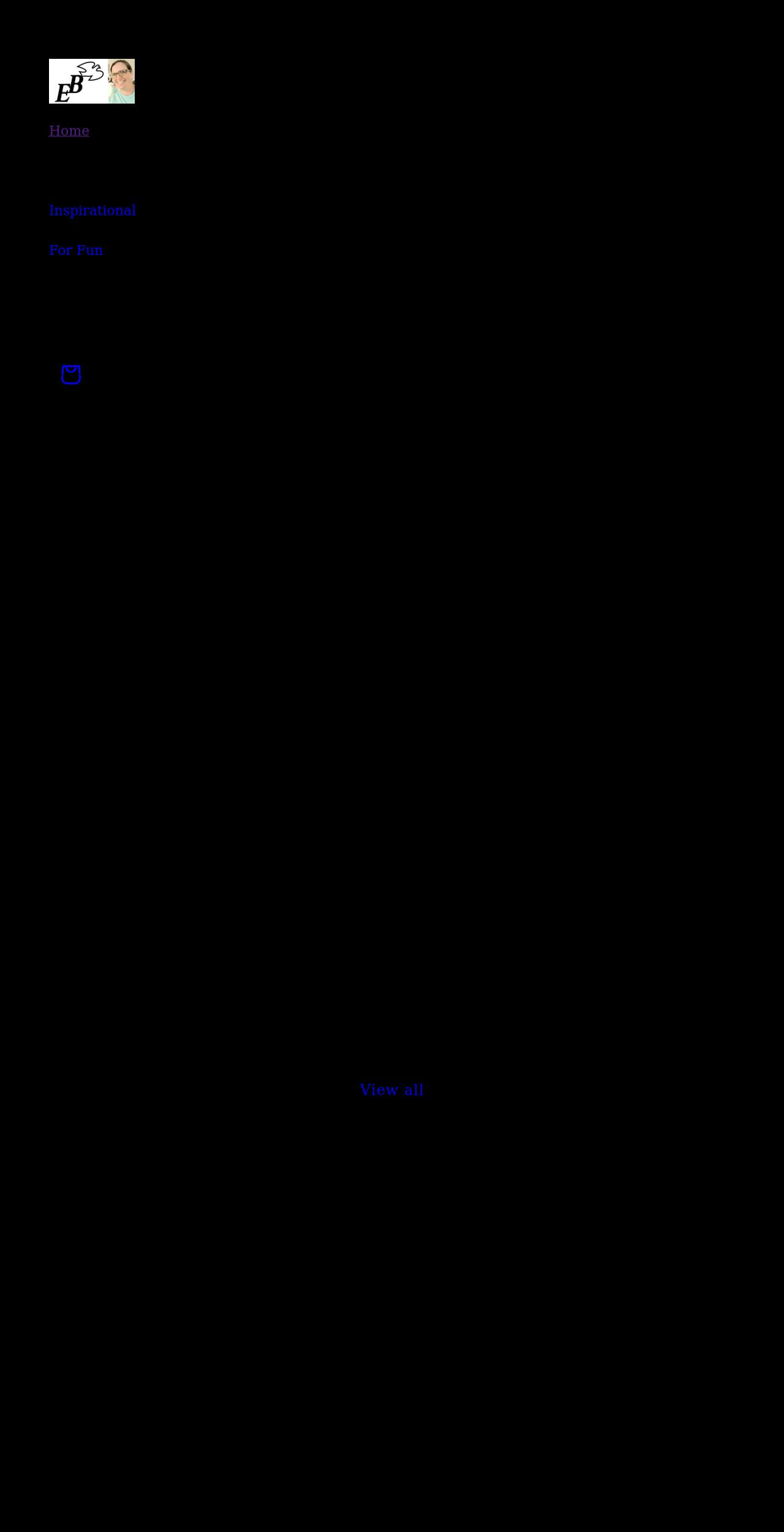 elizabethburr.com shopify website screenshot