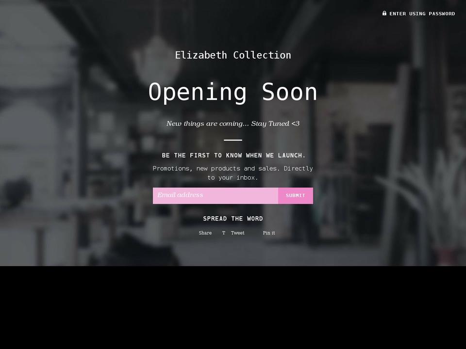 elizabethcollectioninc.com shopify website screenshot