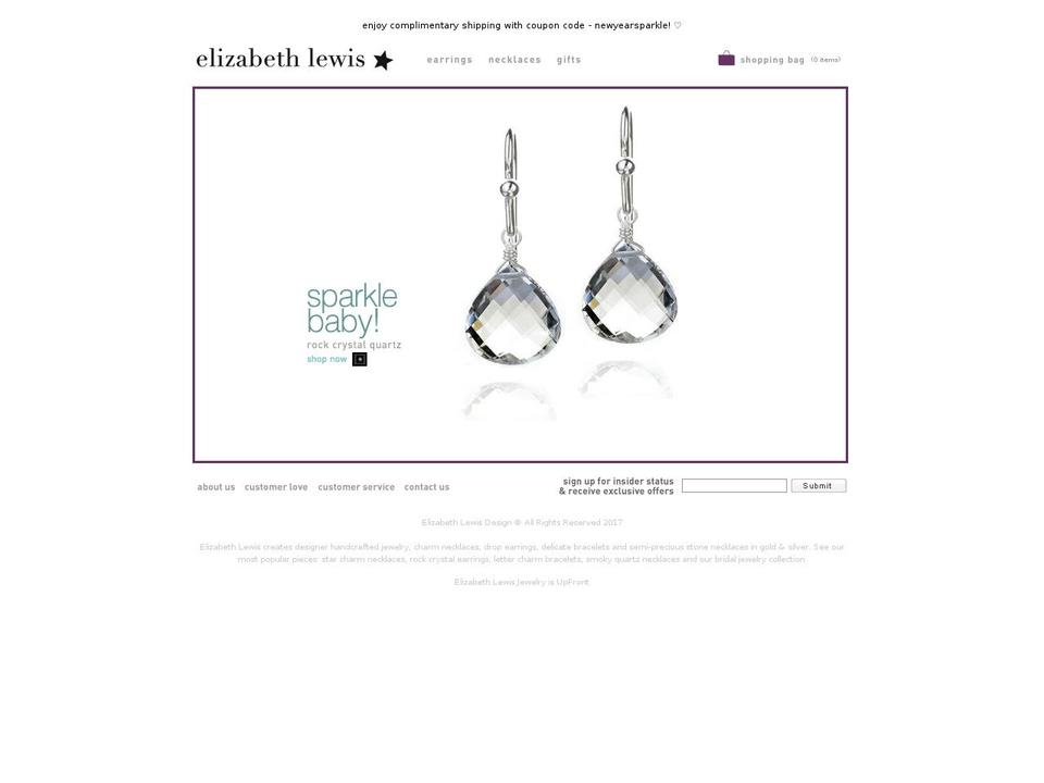 main Shopify theme site example elizabethlewisdesign.com