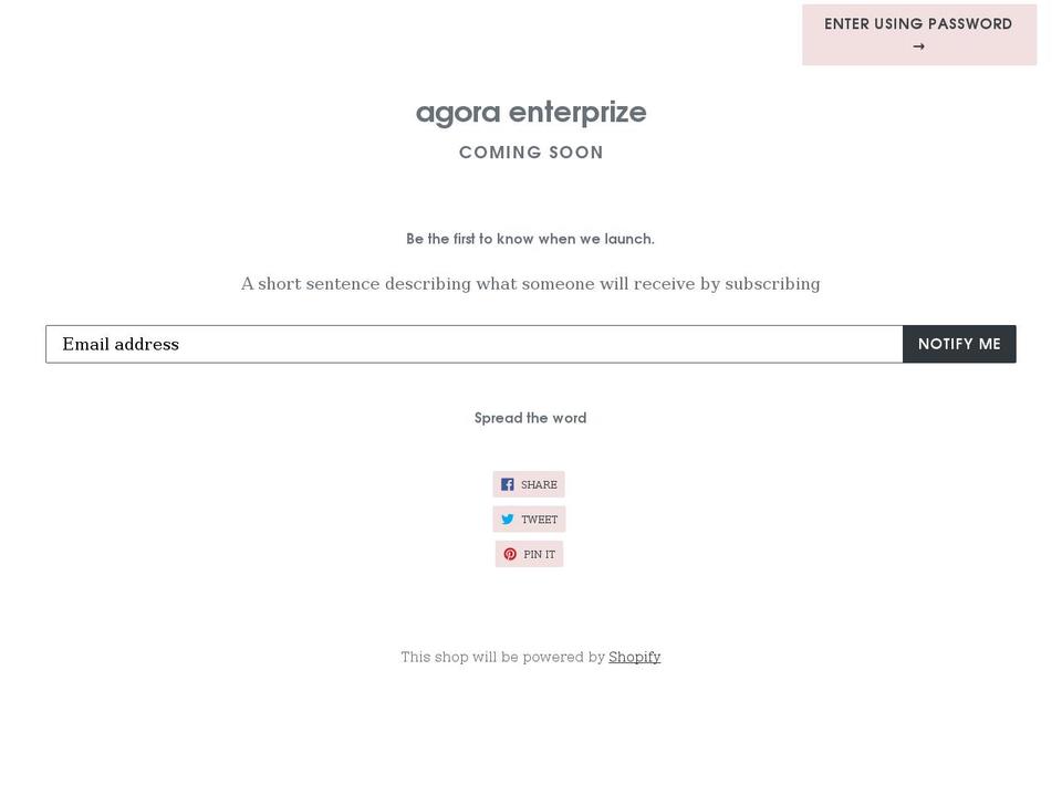 elizas-enterprises.com — Shopify storefront screenshot