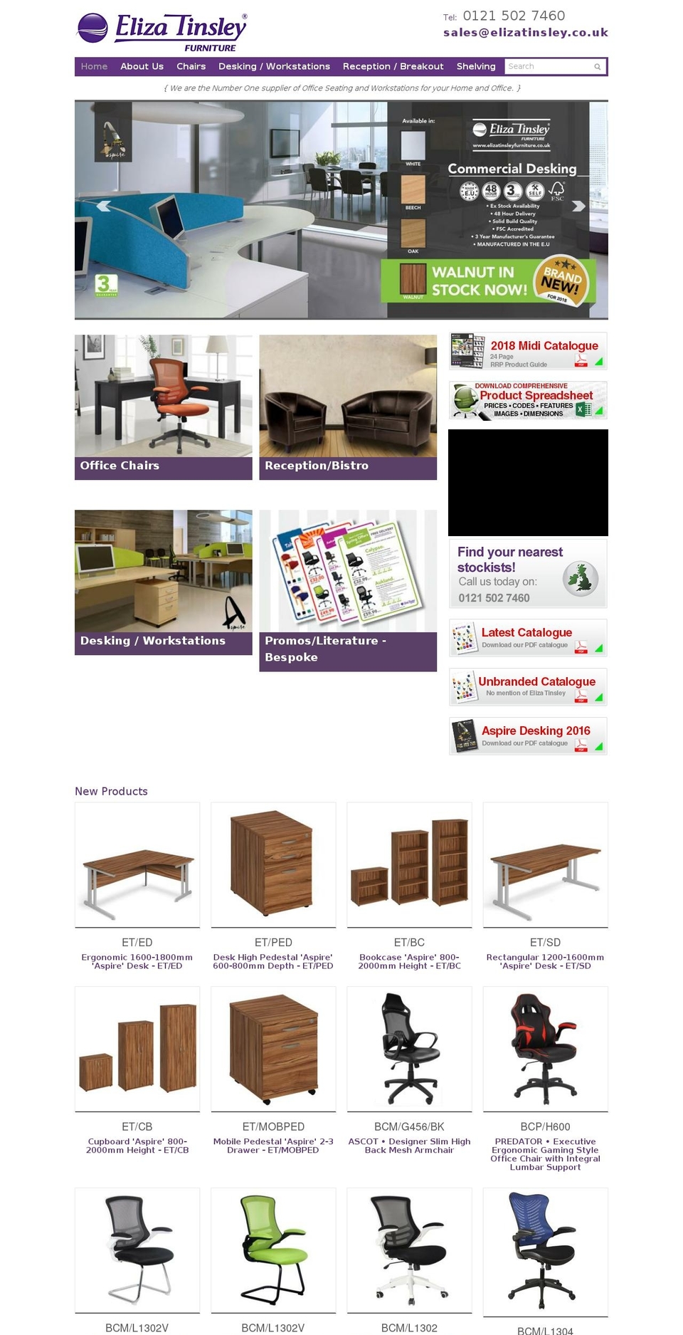 elizatinsleyfurniture.co.uk shopify website screenshot