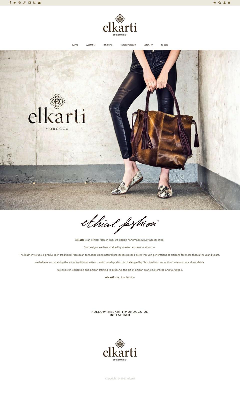 elkarti.com shopify website screenshot