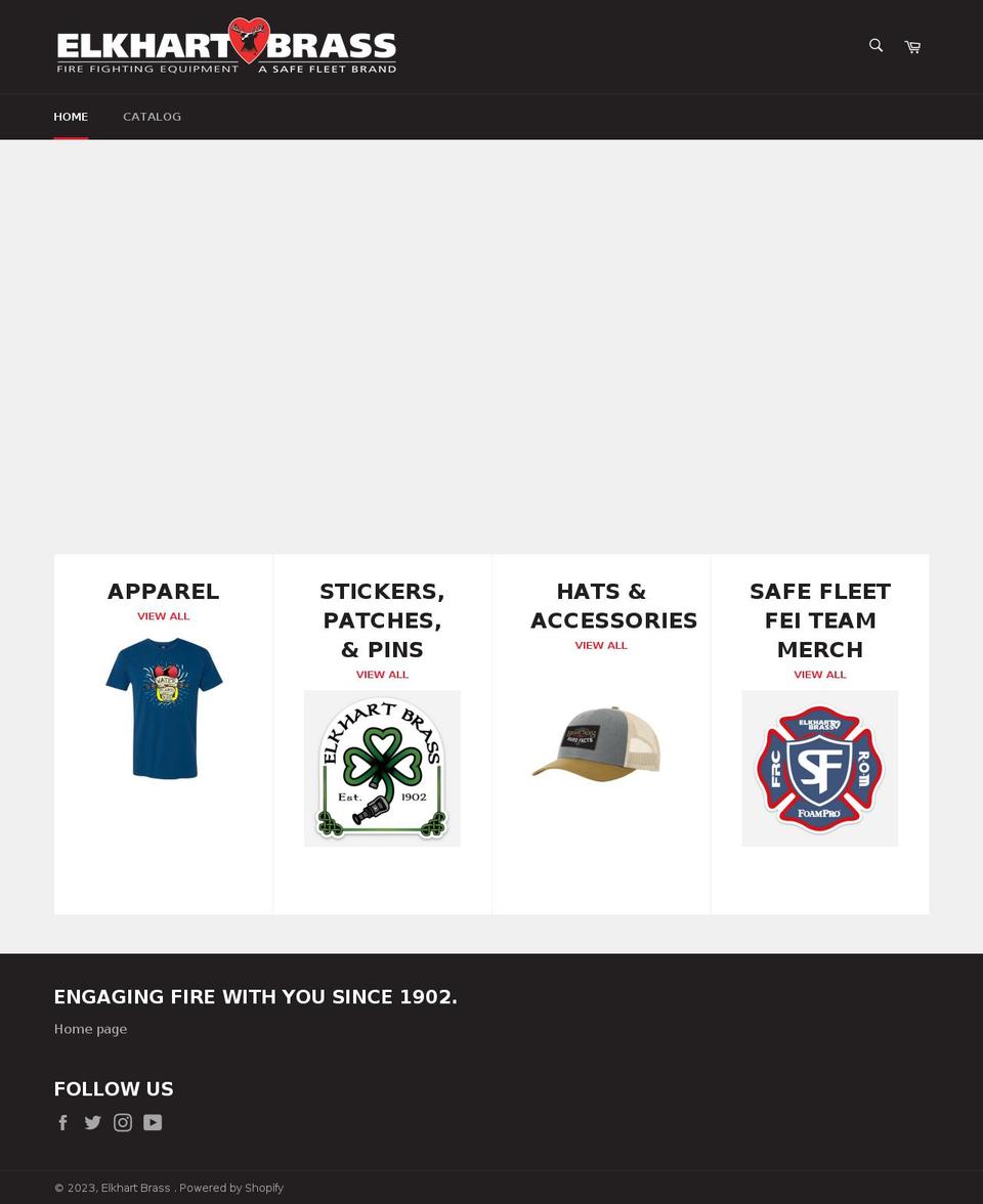 elkhartbrass.shop shopify website screenshot