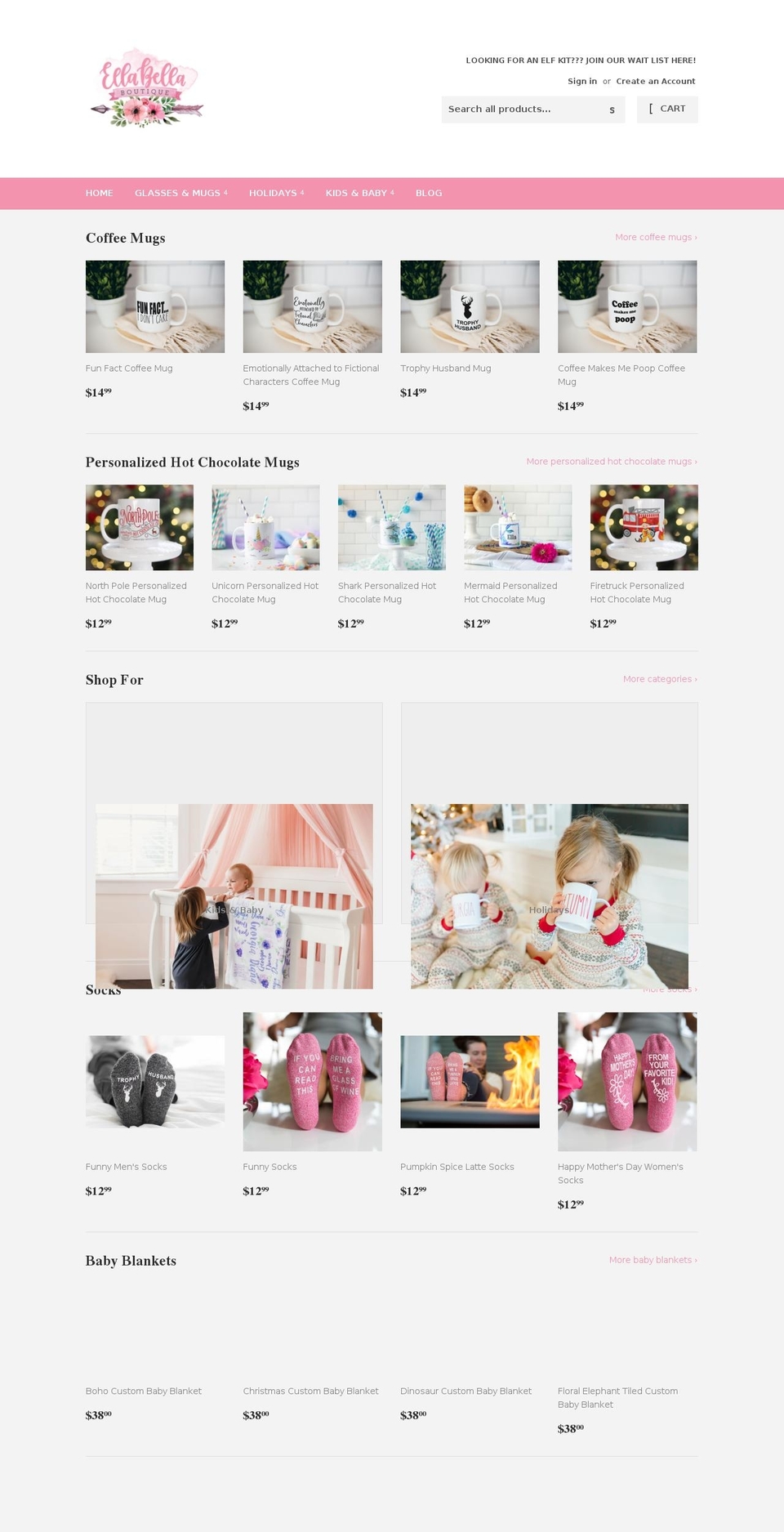 ellabella.boutique shopify website screenshot