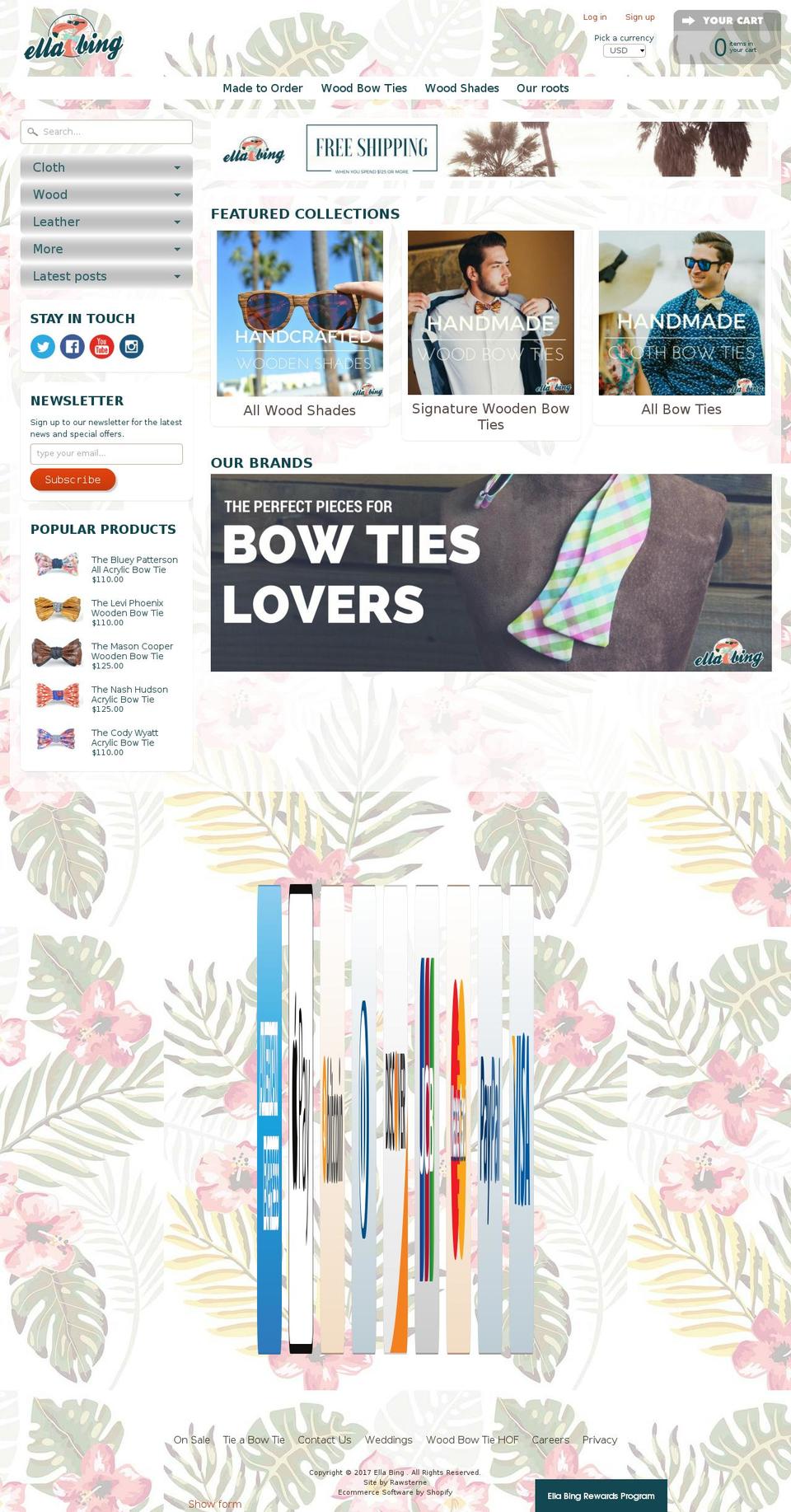 Fashion Shopify theme site example ellabing.com