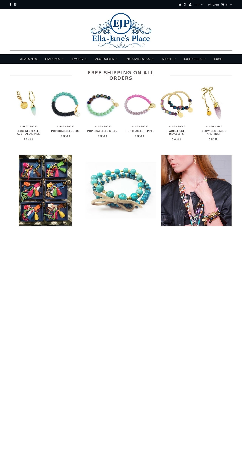 ellajanesplace.com shopify website screenshot