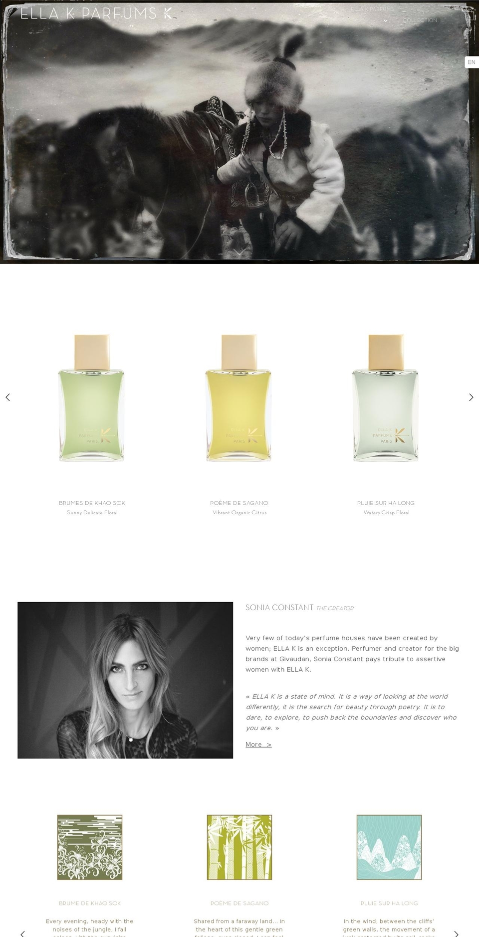ellakparfums.com — Shopify storefront screenshot