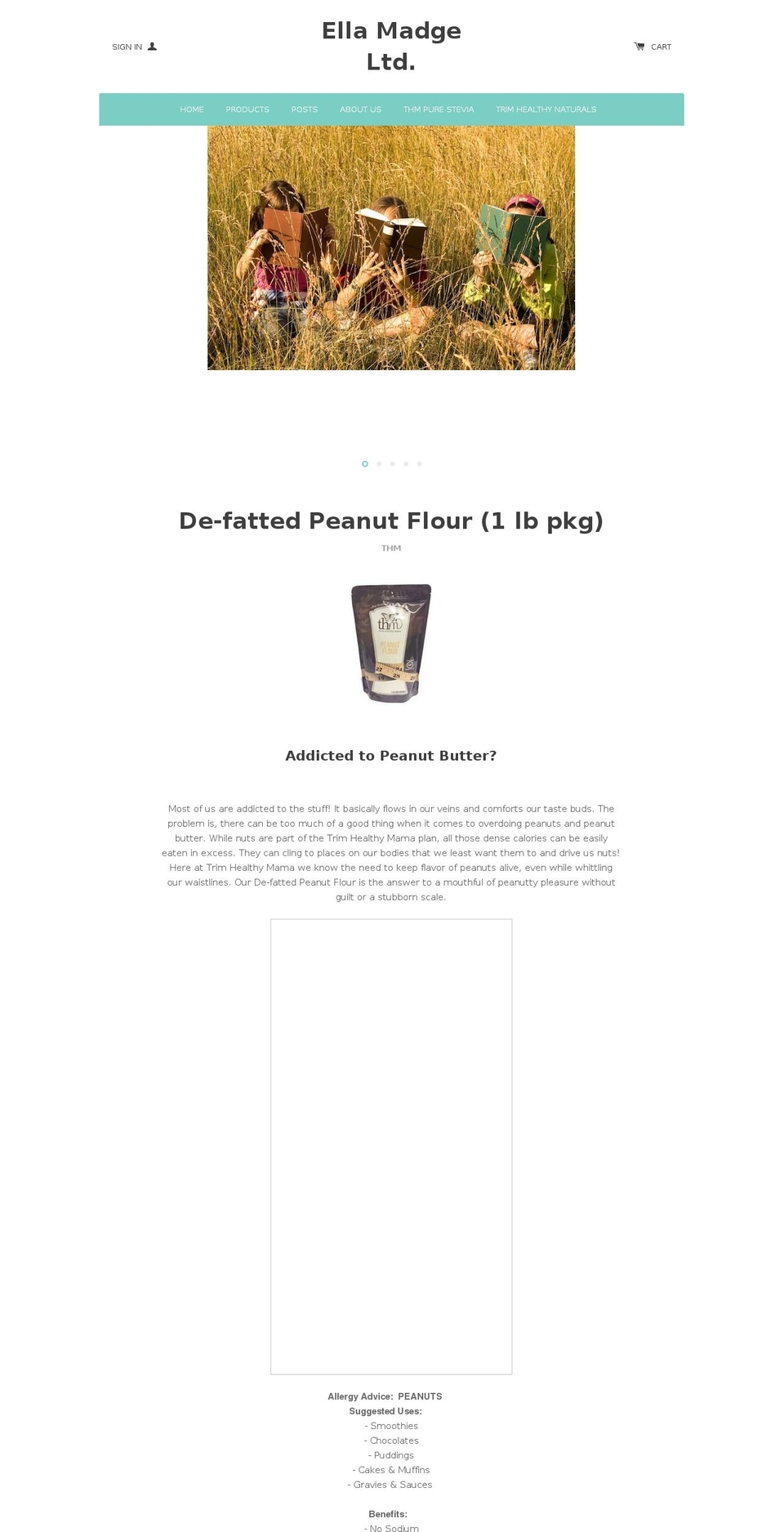 ellamadge.com shopify website screenshot