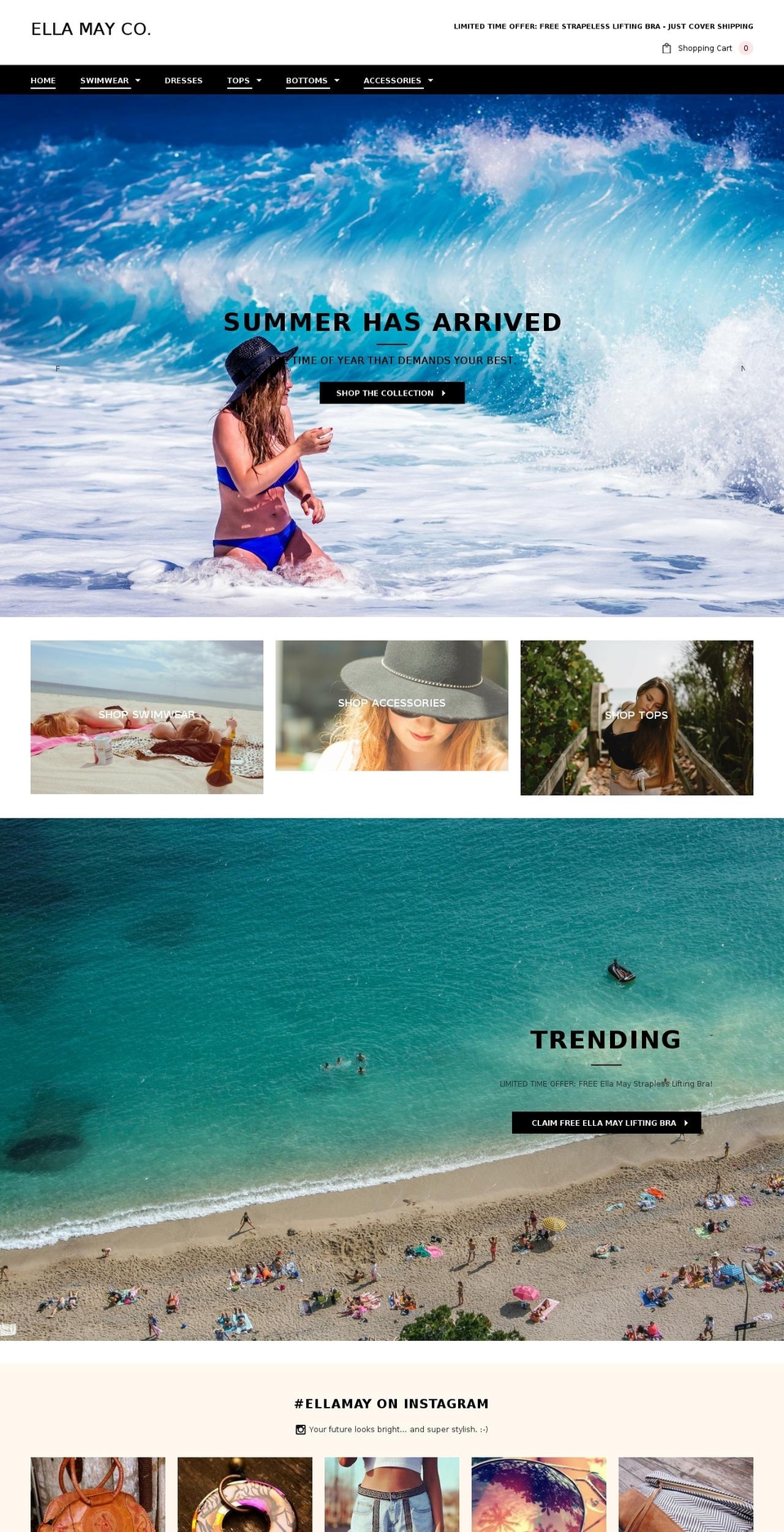 ellamayco.com — Shopify storefront screenshot