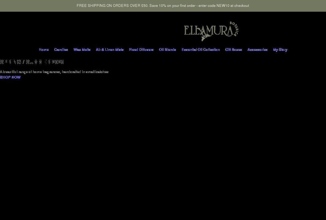 ellamurabotanics.com shopify website screenshot