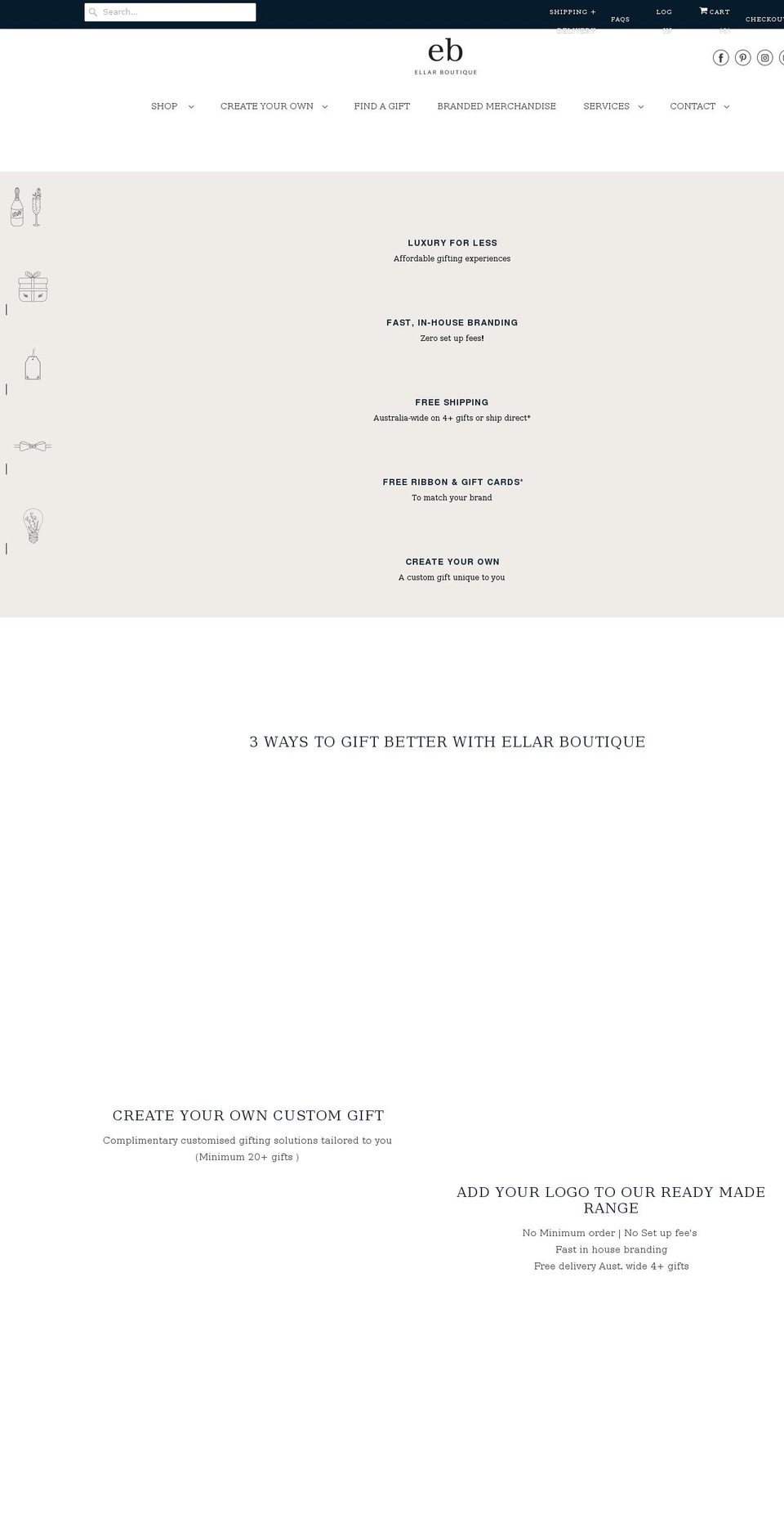 ellarboutique.com.au shopify website screenshot