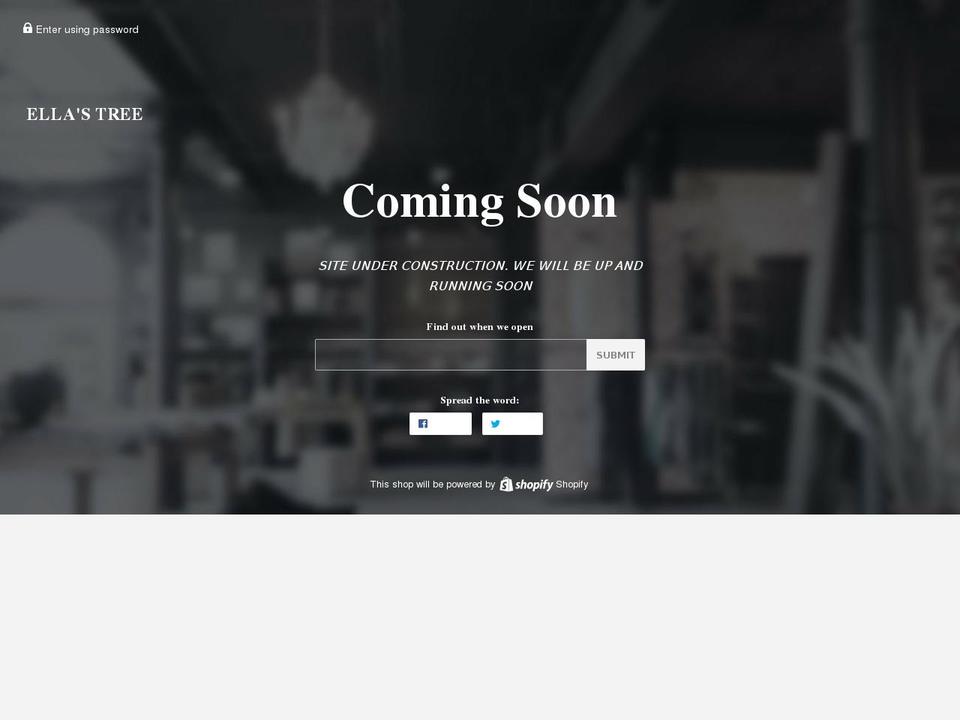 ellas-tree.com — Shopify storefront screenshot