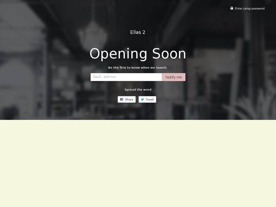 ellas2.com — Shopify storefront screenshot