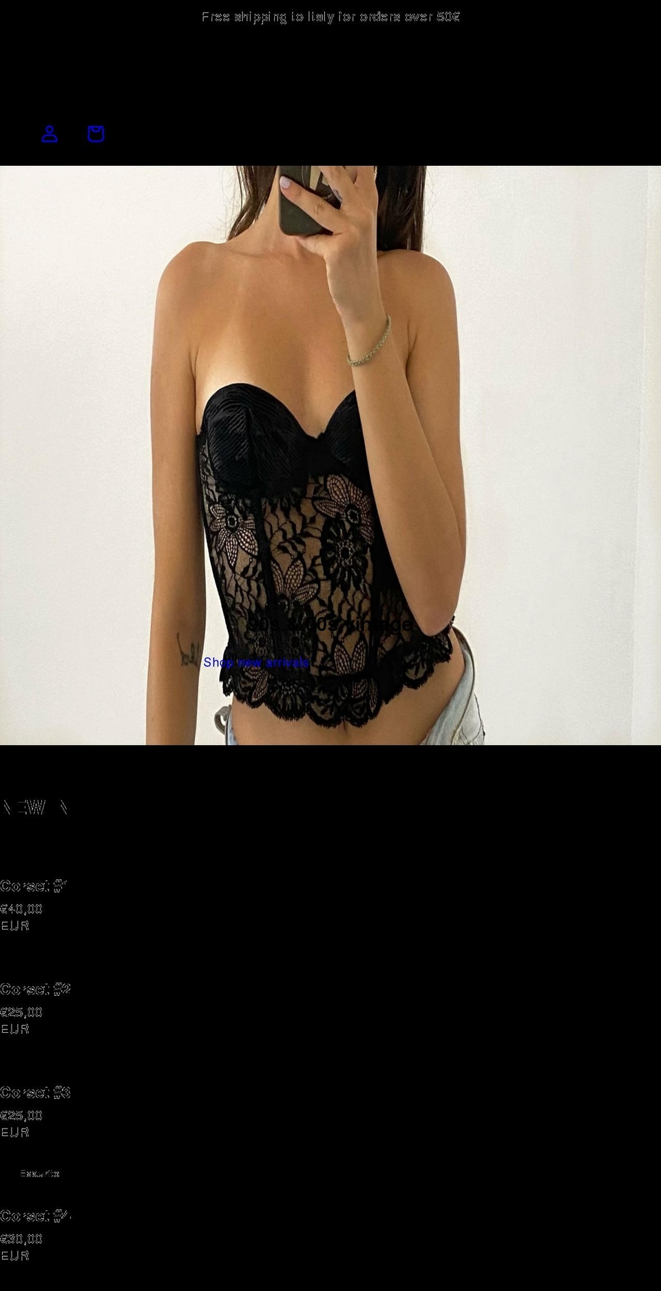 ellavintage.com shopify website screenshot