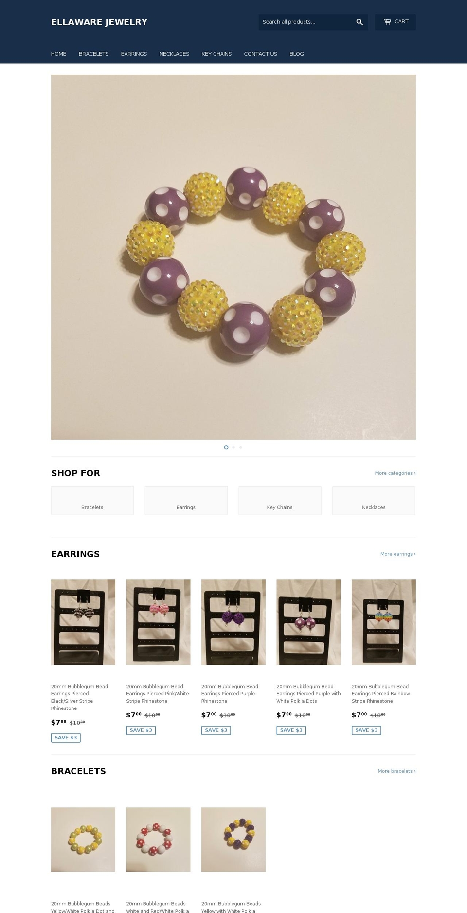 ellaware.net shopify website screenshot