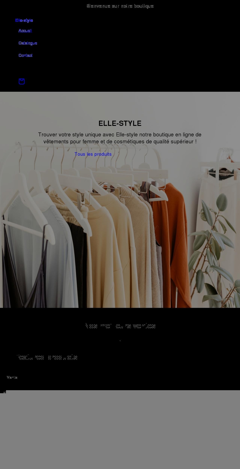 elle-style.com shopify website screenshot