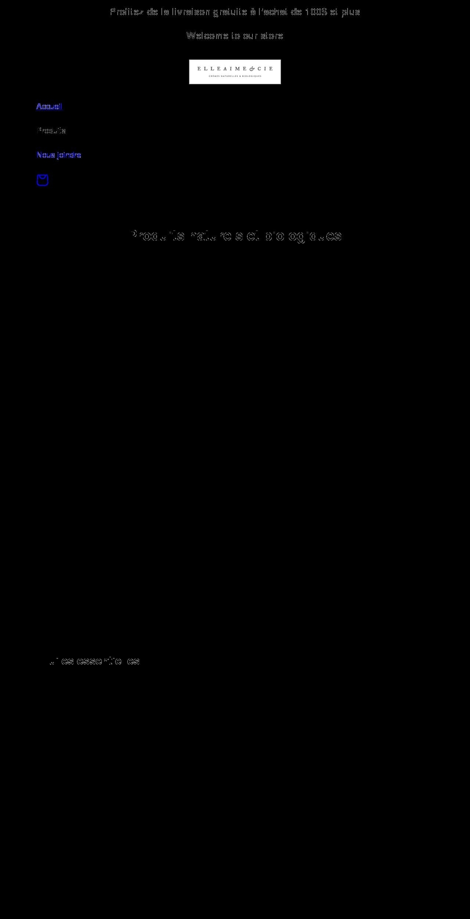 elleaimecie.com shopify website screenshot