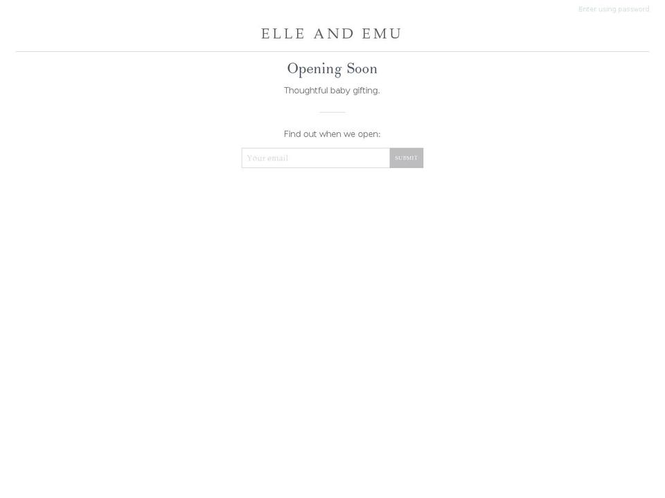 elleandemu.com — Shopify storefront screenshot