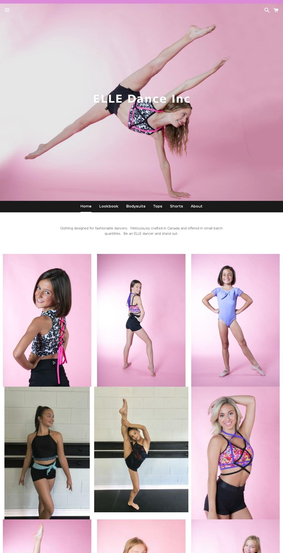 elledance.com — Shopify storefront screenshot