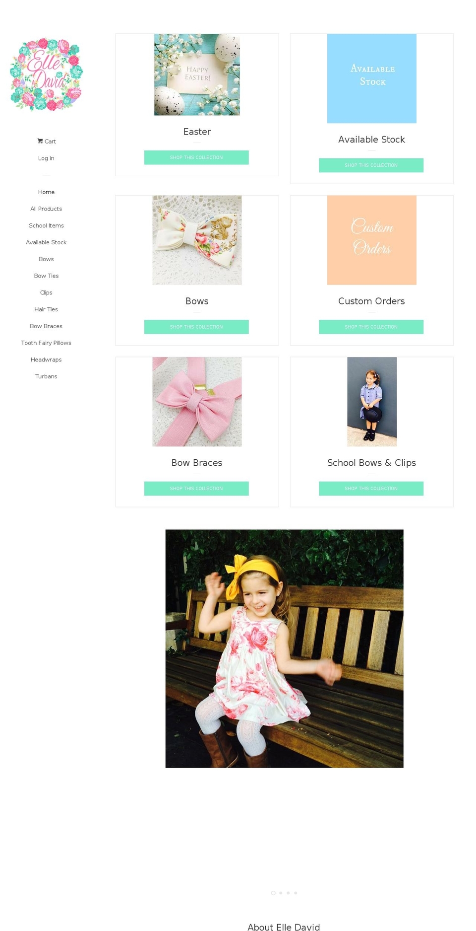 elledavid.com shopify website screenshot