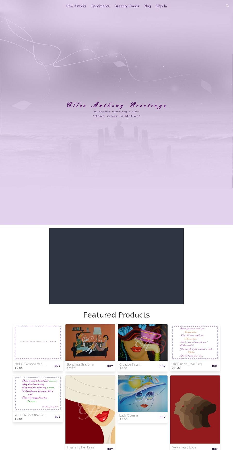 elleeanthony.com — Shopify storefront screenshot