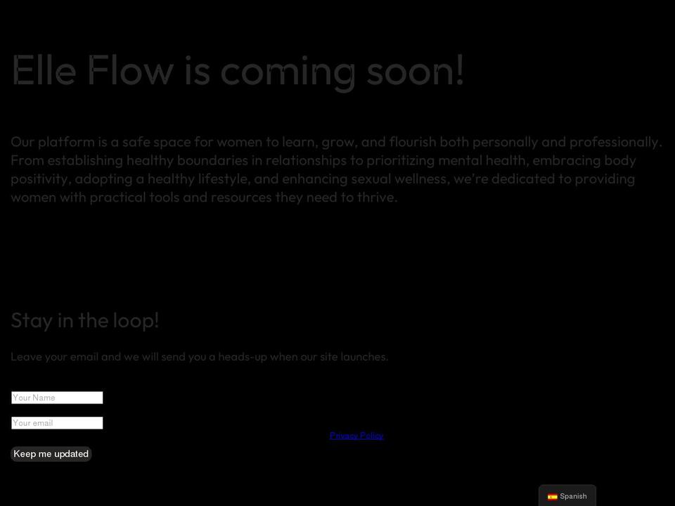 elleflow.com — Shopify storefront screenshot