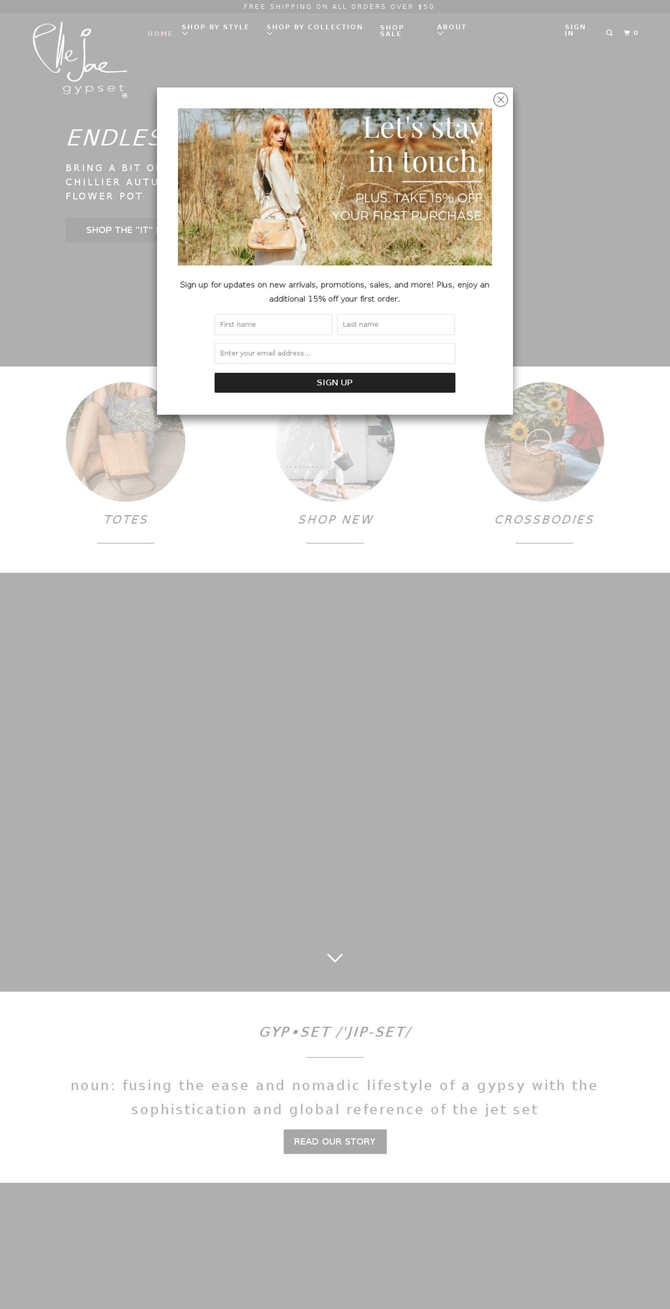 ellejaegypset.com shopify website screenshot