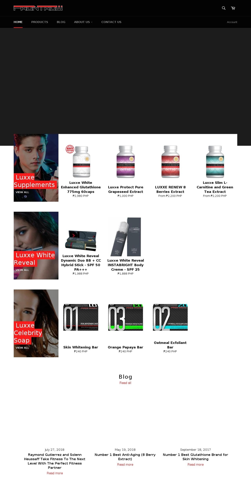elleluxxeproduct.com shopify website screenshot