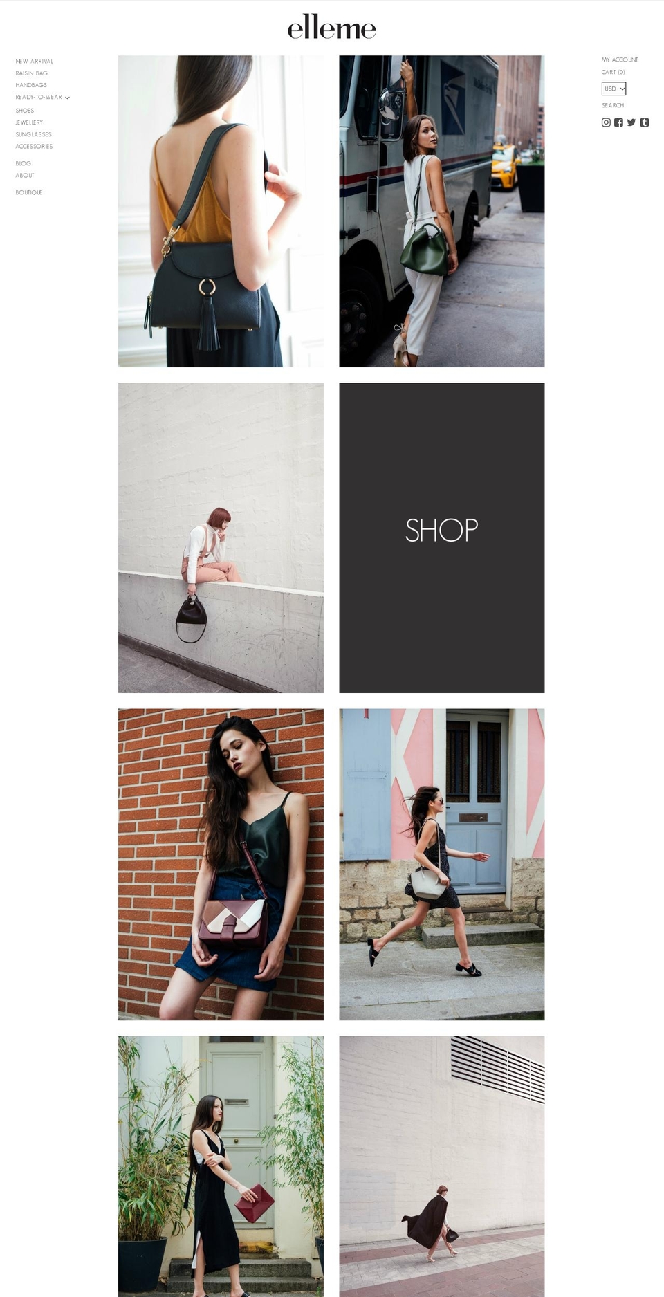 elleme.com shopify website screenshot