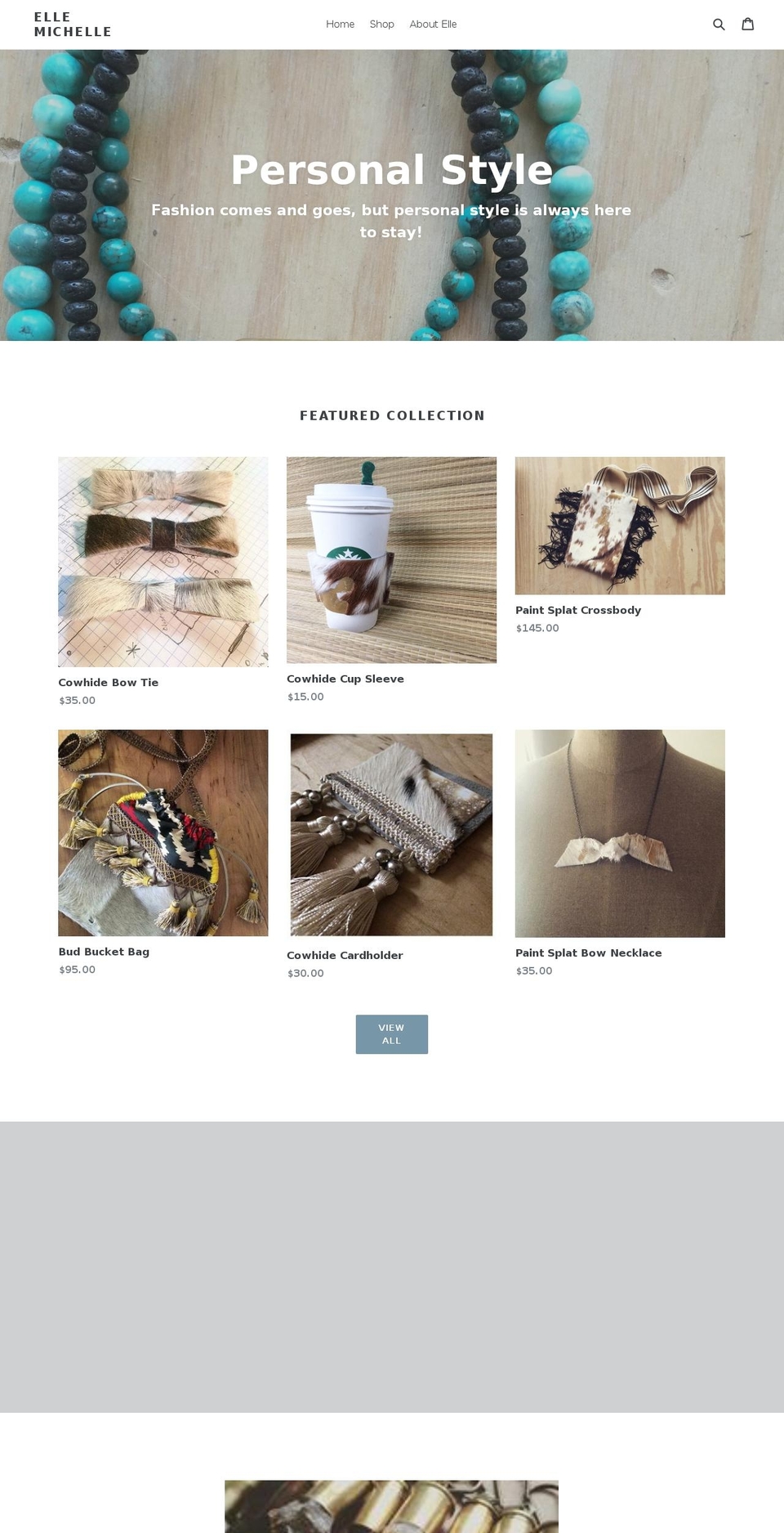 ellemichelle.us shopify website screenshot