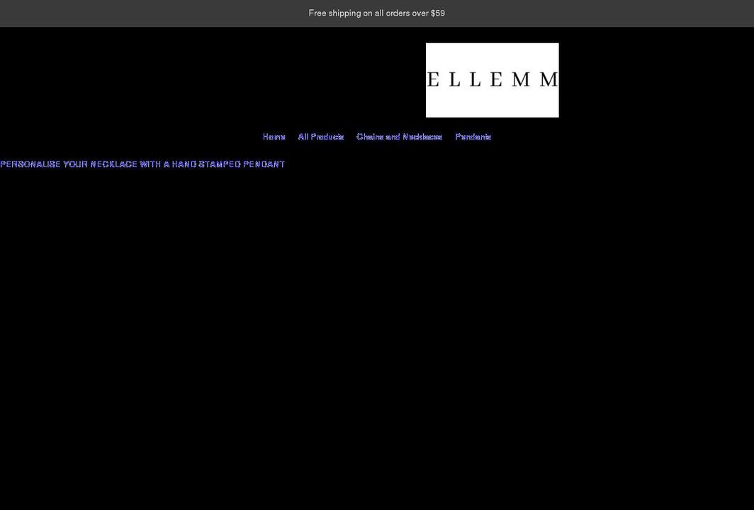 ellemm.com shopify website screenshot