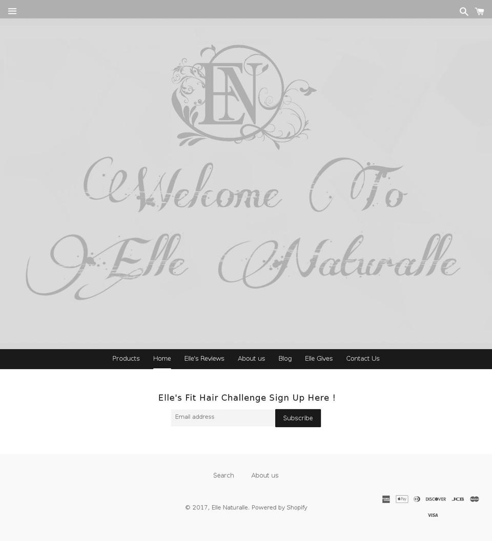 ellenaturalle.com shopify website screenshot