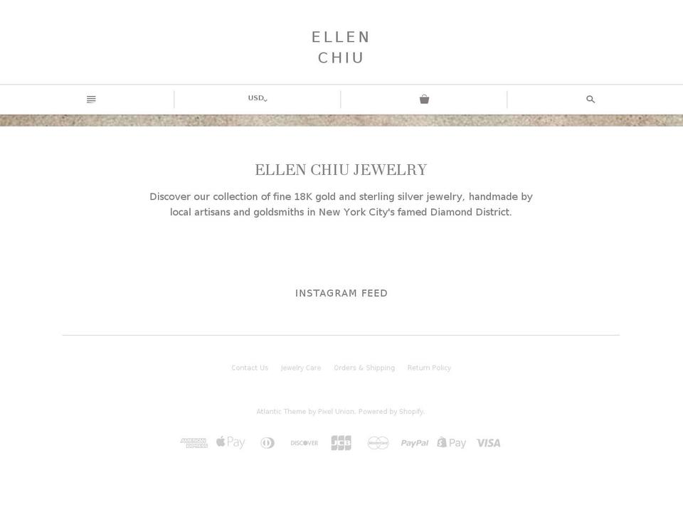 ellenchiu.com — Shopify storefront screenshot
