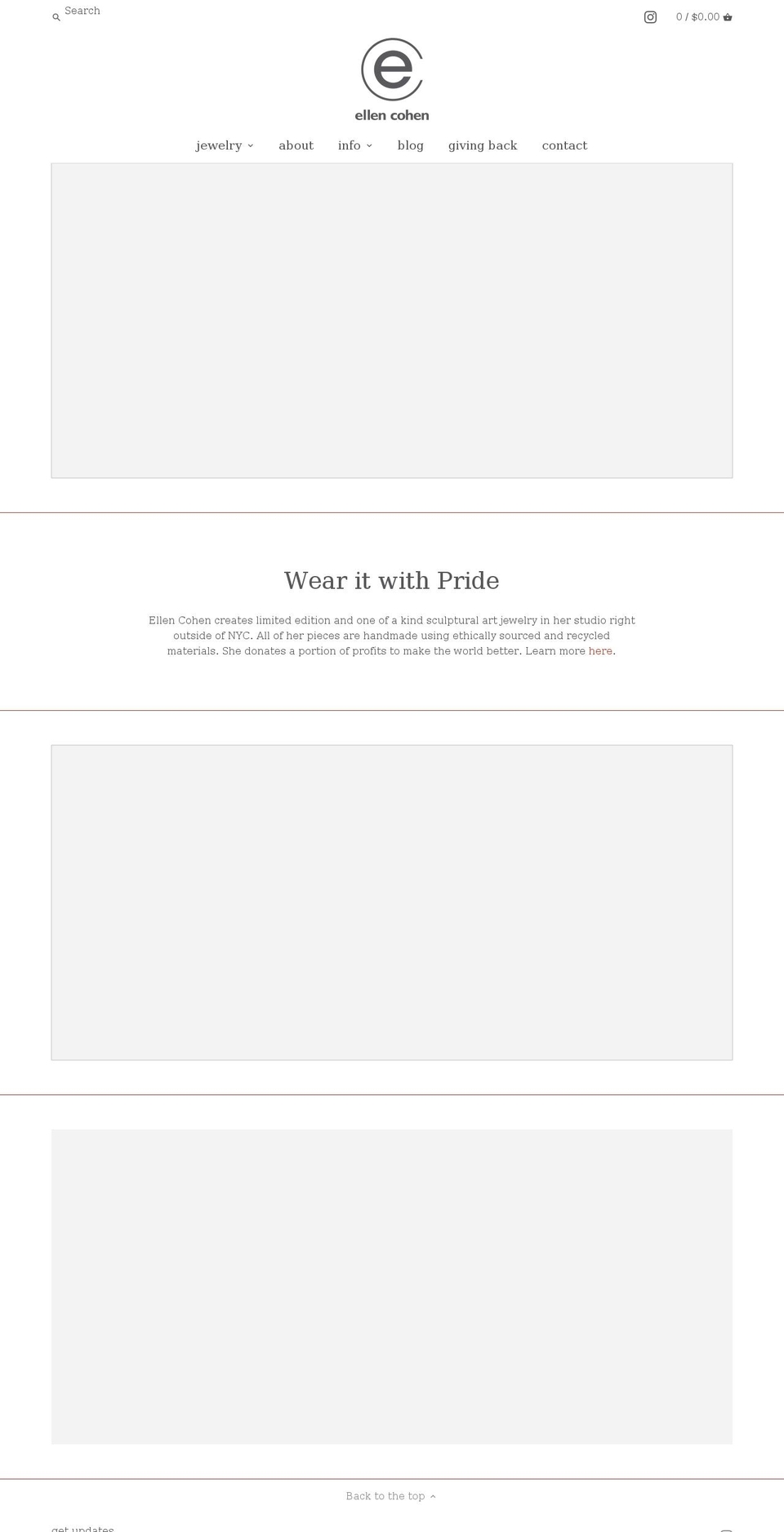 ellencohendesign.com shopify website screenshot