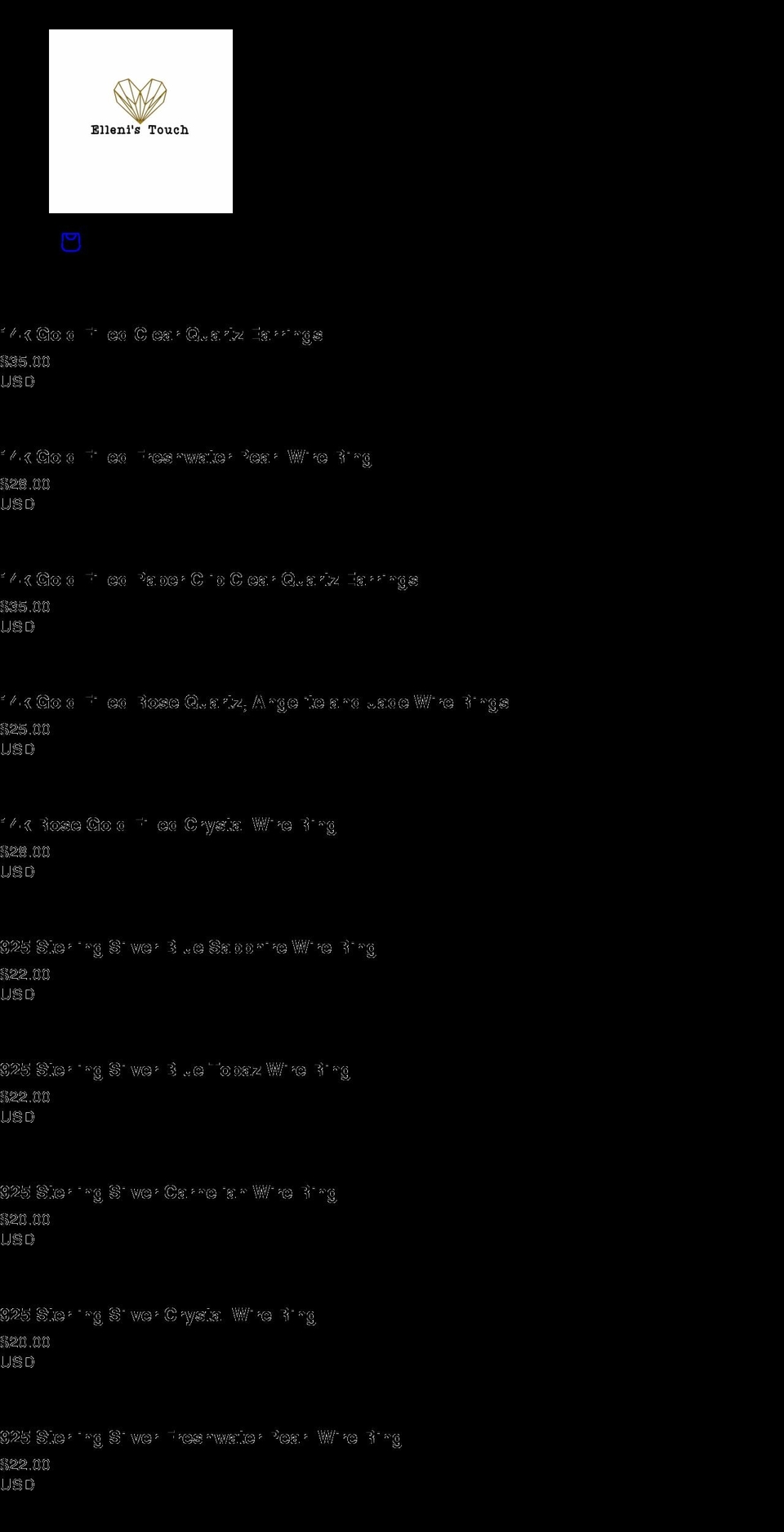 ellenistouch.com shopify website screenshot