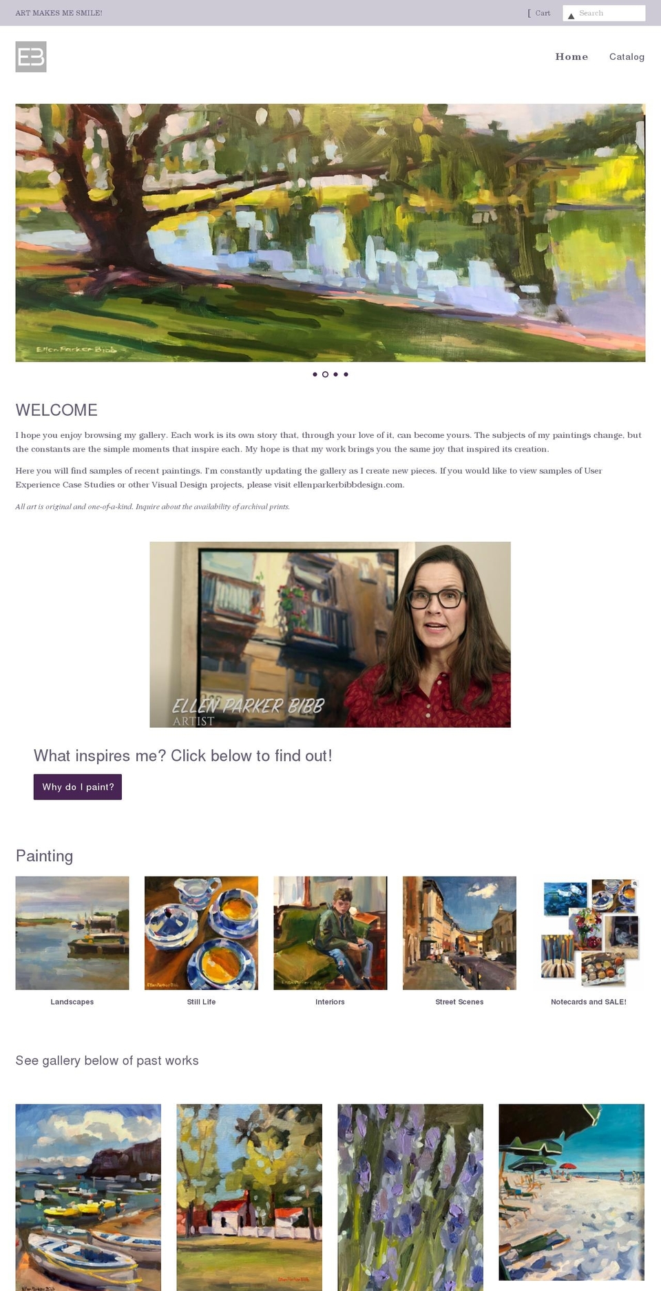 ellenparkerbibb.com shopify website screenshot