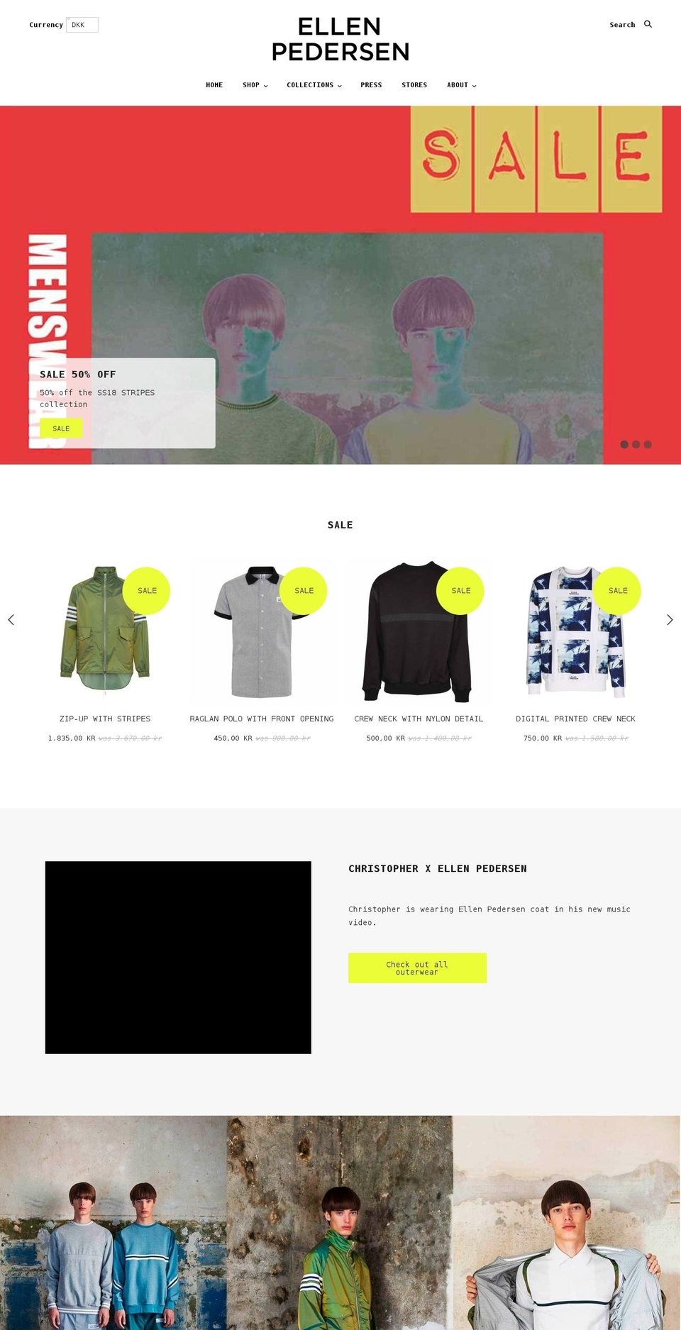 ellenpedersen.eu shopify website screenshot