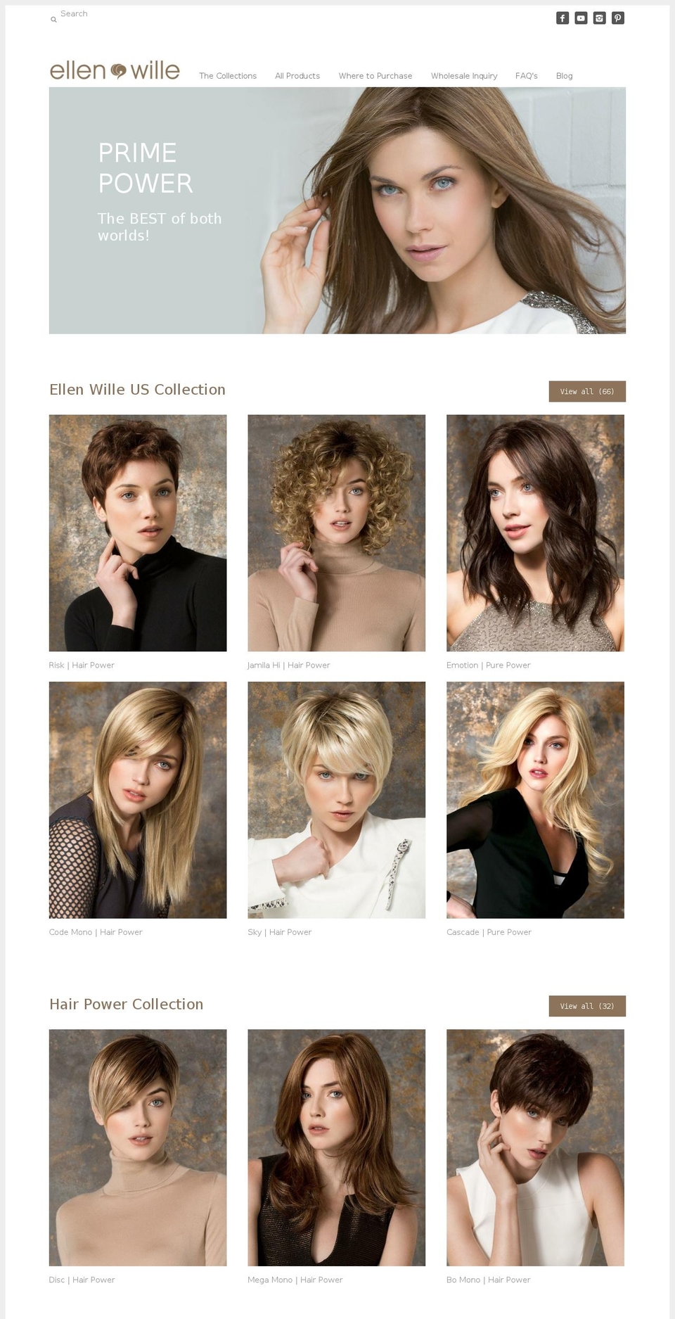 ellenwille.com shopify website screenshot