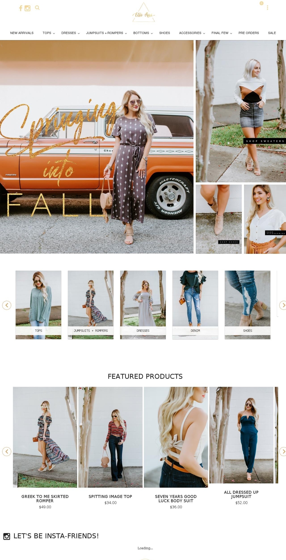 elleraeontheblvd.com — Shopify storefront screenshot