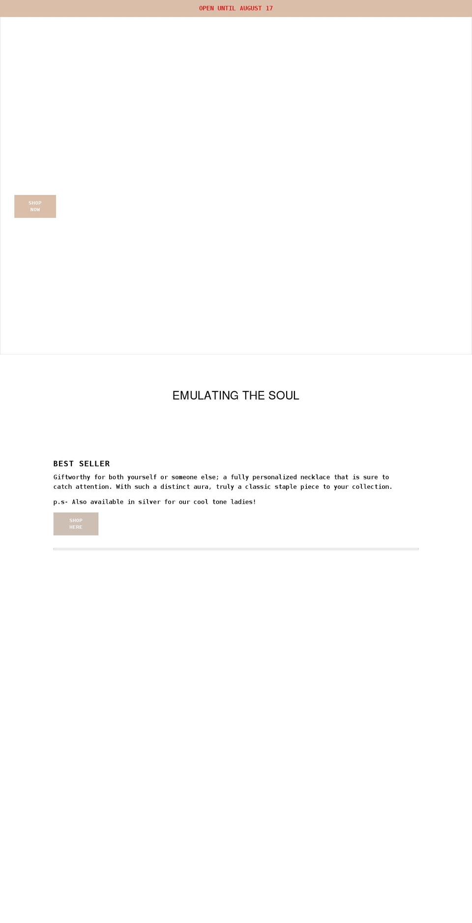 ellescharm.com shopify website screenshot