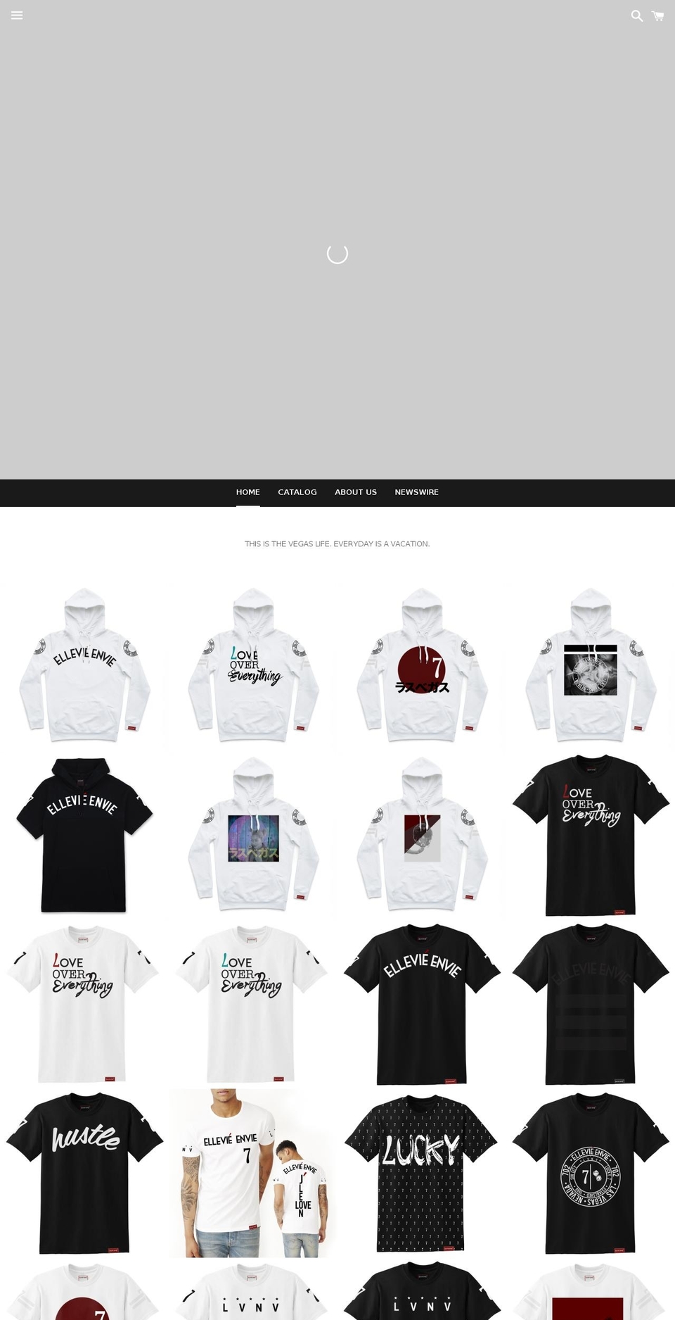 ellevieenvie.com — Shopify storefront screenshot