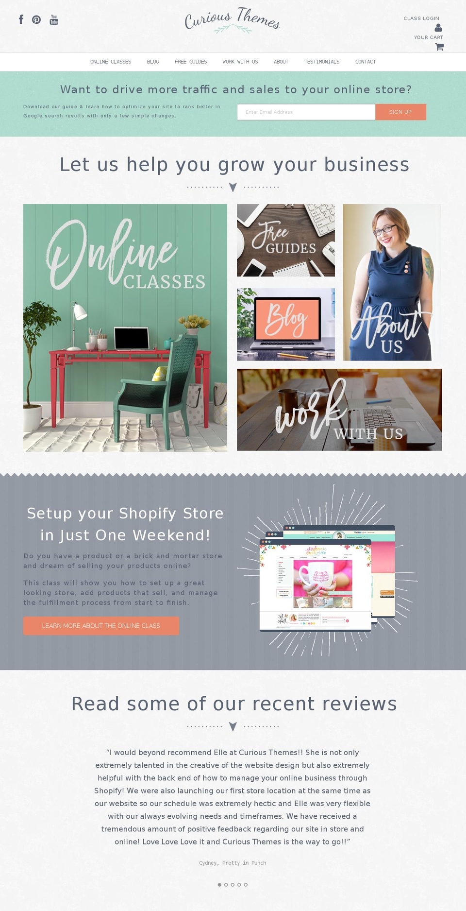ellewoodward.com shopify website screenshot