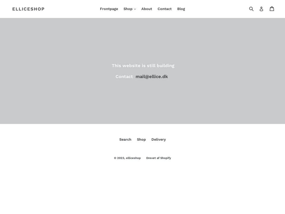 ellice.dk shopify website screenshot