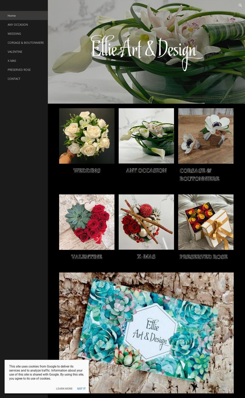 ellieartdesign.com — Shopify storefront screenshot