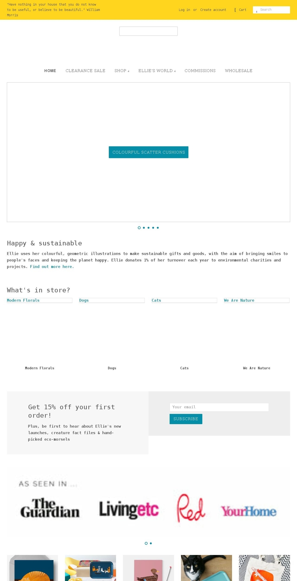 elliegood.co.uk shopify website screenshot